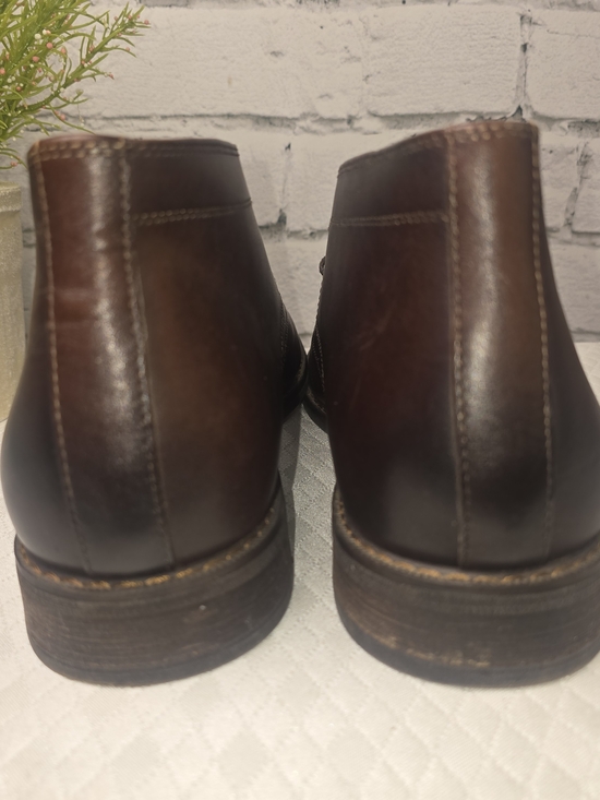 MORETTI BLACK LABEL BROWN LEATHER CHUKKA BOOTS LACE UP MENS 9D main image 5
